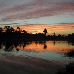 Sunrise over the Nile, Egypt