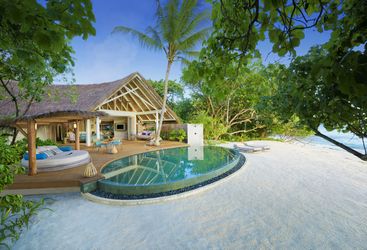 beach pool villa exterior