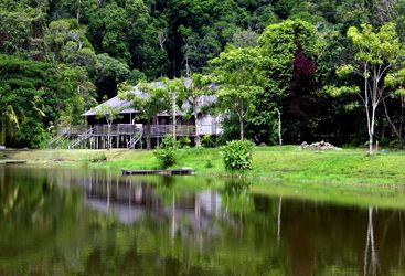 Borneo village house