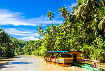 Boat on the Loboc river, Bohol Island