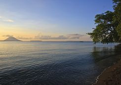 Sunset over Bunaken National Park