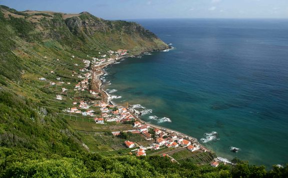 Town on Santa Maria island