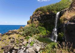 Waterfall on the cliff