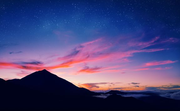 Night sky on Pico Island