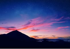 Night sky on Pico Island