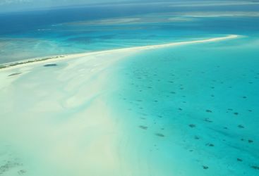 sandbank in Mozambique