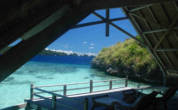 veranda view of lagoon