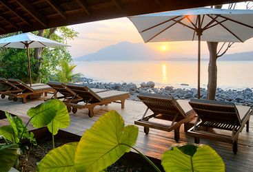 Sunset over Alor, Indonesia