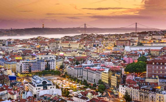 Lisbon at sunset