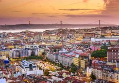 Lisbon at sunset