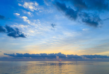 Sunset over the ocean