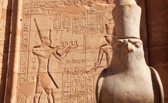 temple statue of horus