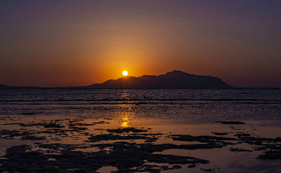 sunset red sea