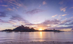 Sunset in Bora Bora