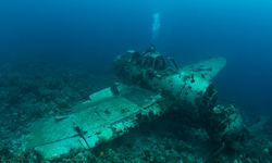 airplane wreckage diving sight