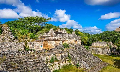 Ancient Mayan pyramid