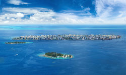 Male City Aerial, Central Atolls