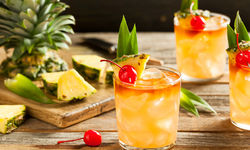 Mai tai cocktail caribbean