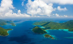 British Virgin Islands in the Caribbean