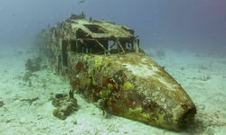 Plane wreck diving