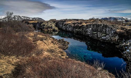 The silfra fissure, Iceland