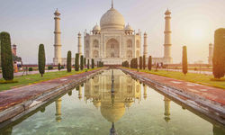 Taj Mahal at Sunrise, India