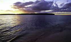Beach at Sunset, New Ireland