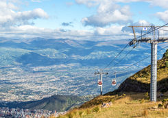 quito cable car and view