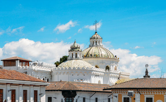 quito santo domingo and rooftops