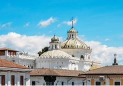 quito santo domingo and rooftops