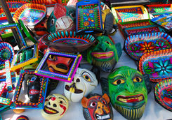 otavalo market colourful ornaments