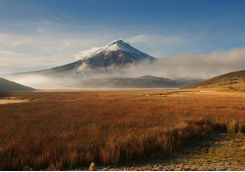 limpiopungo lagoon and cotopaxi volcano ecuador