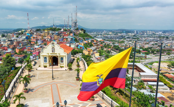 guayaquil view and church
