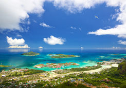 view of mahe and sea