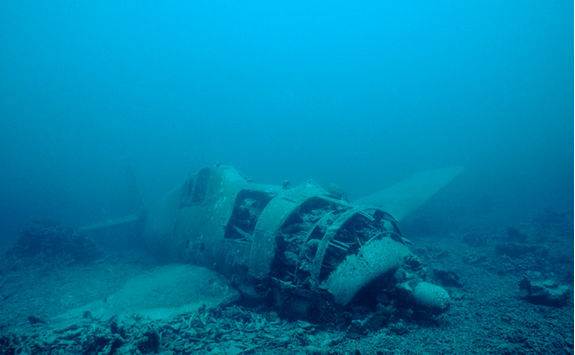 japanese fighter plane wreck