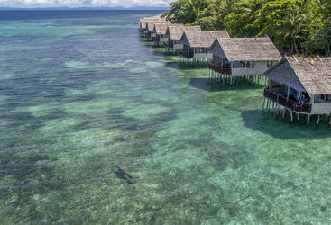 overwater villas Raja Ampat