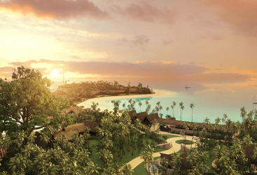 six senses fiji sunset view