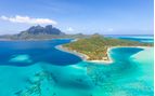 bora bora from above