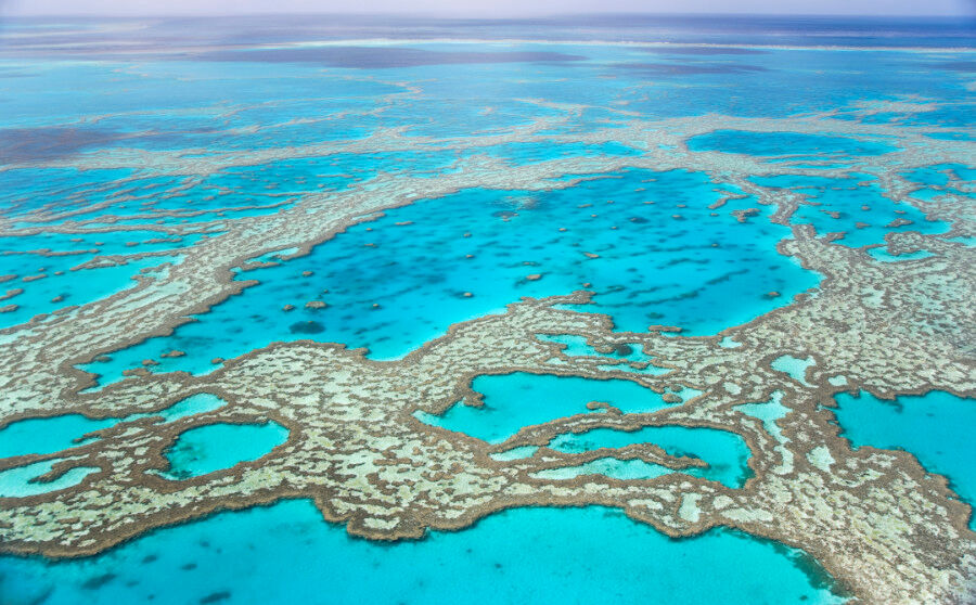 Aeriel view of the Great Barrier Reef