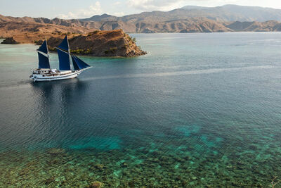 Pinisi boat in Indonesia